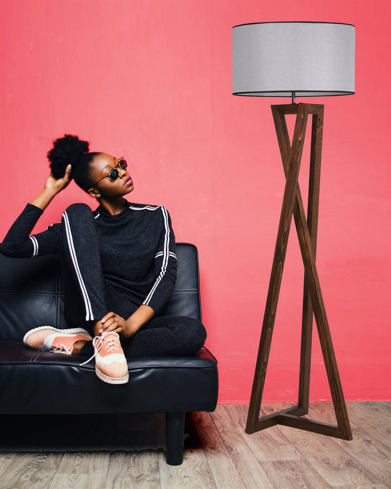 Lampadar Asi Home 8278-4, Walnut, Ø43 cm