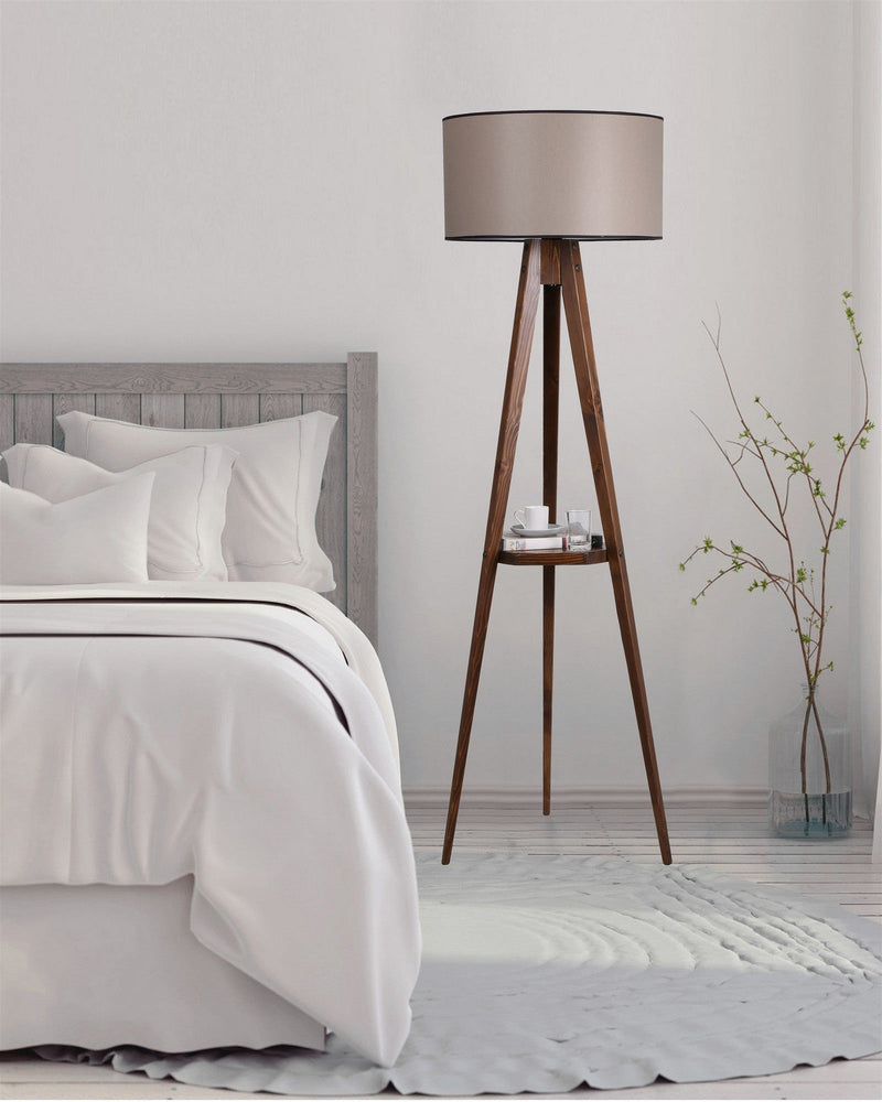 Lampadar Asi Home 8282-2, Walnut, Ø50 cm