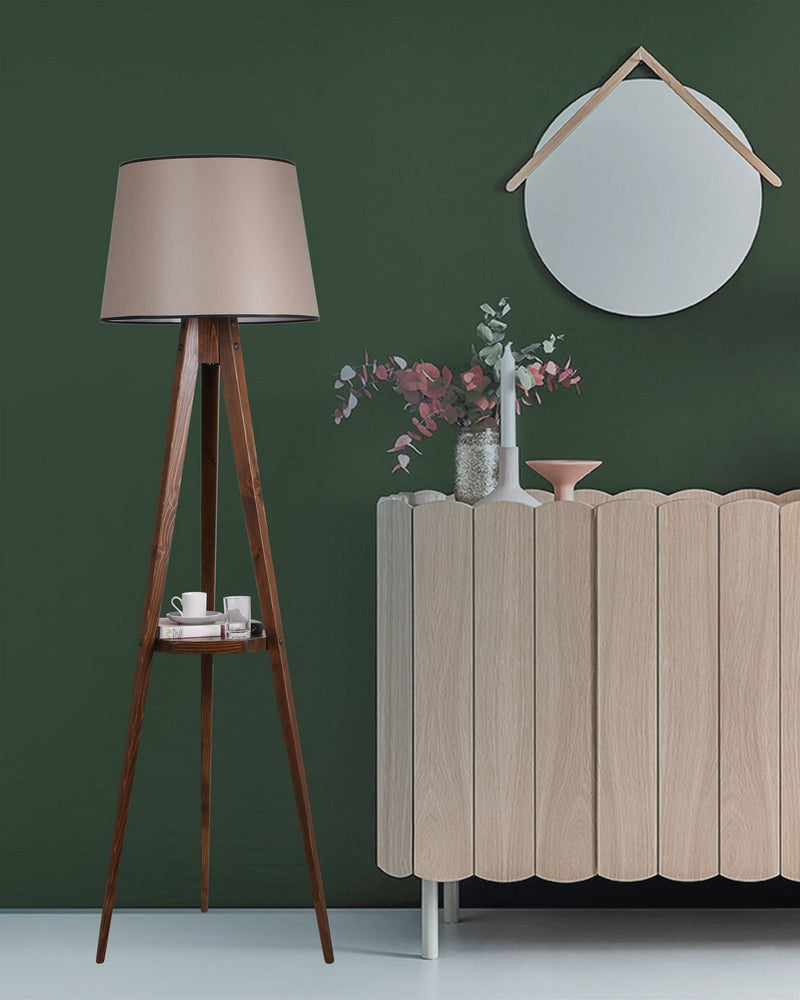 Lampadar Asi Home 8282-8, Walnut, Ø50 cm