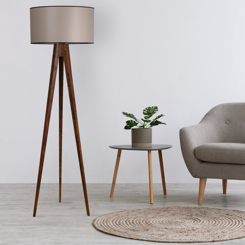Lampadar Asi Home 8284-3, Walnut, Ø50 cm
