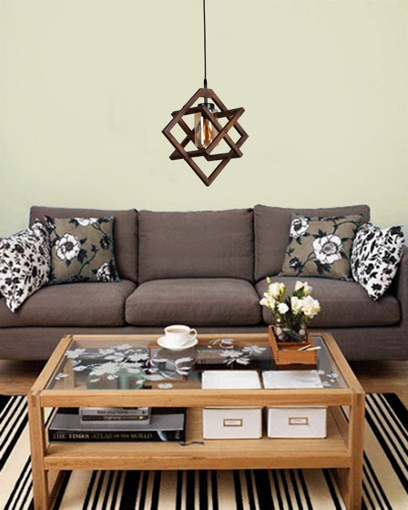 Lustră Asi Home 8309-1, Walnut, Ø43 cm
