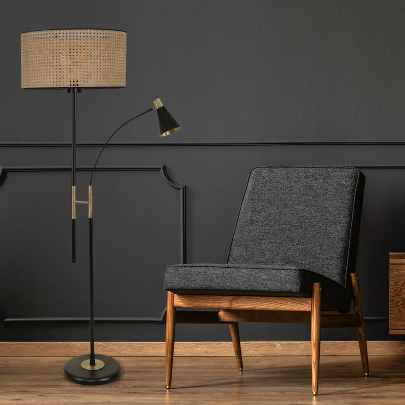Lampadar Asi Home 8549-1, Wicker, Ø30 cm