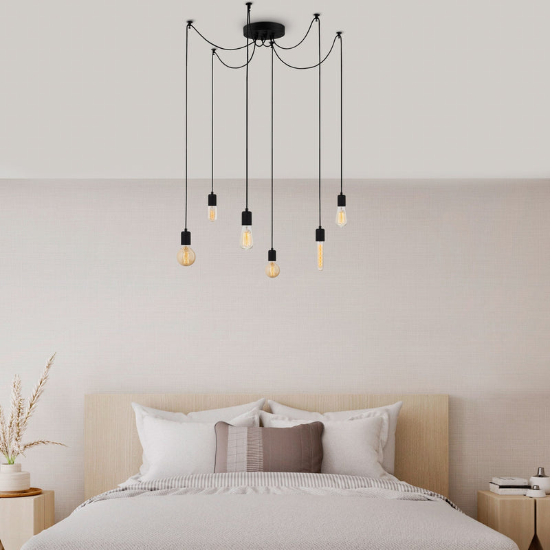 Lustră Asi Home Kabluni - MR - 928, Negru, 6xE27