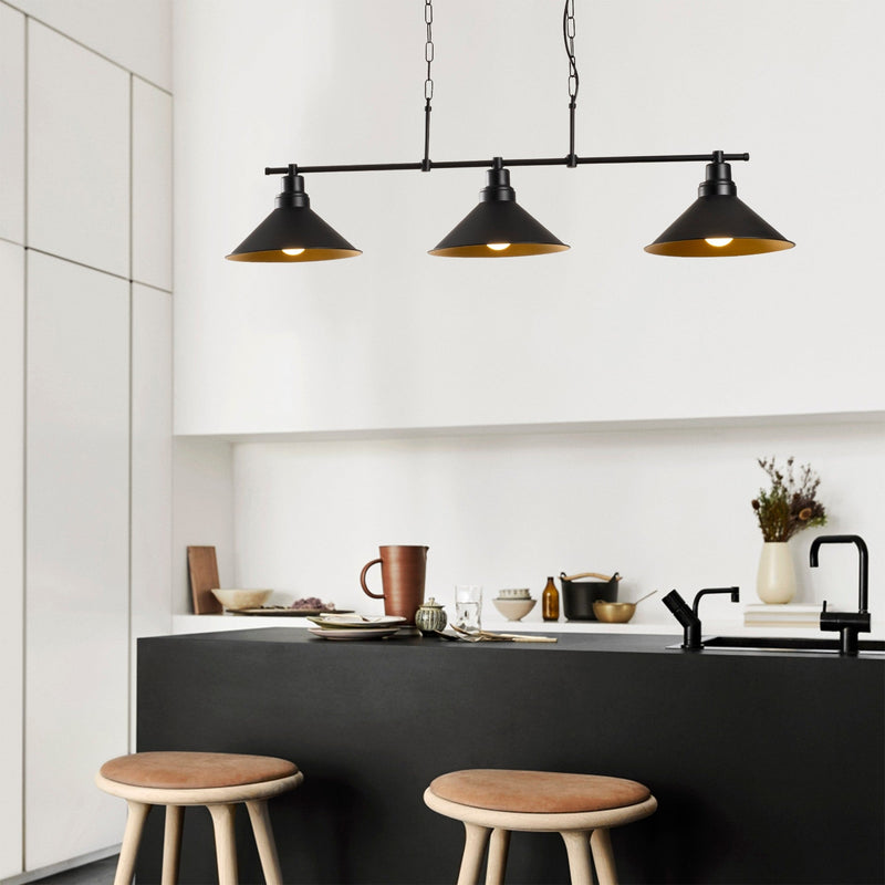 Lustră Asi Home Sivani - MR - 835, Negru, 3xE27