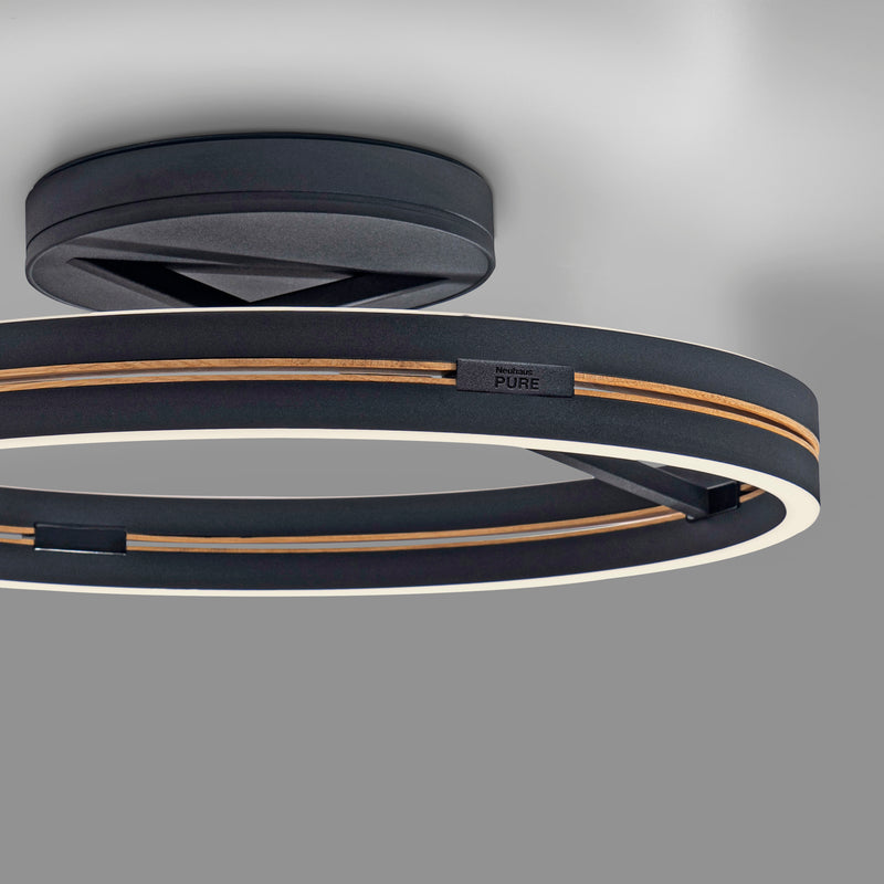 Plafoniera Paul Neuhaus PURE LOOP 2xLED Negru