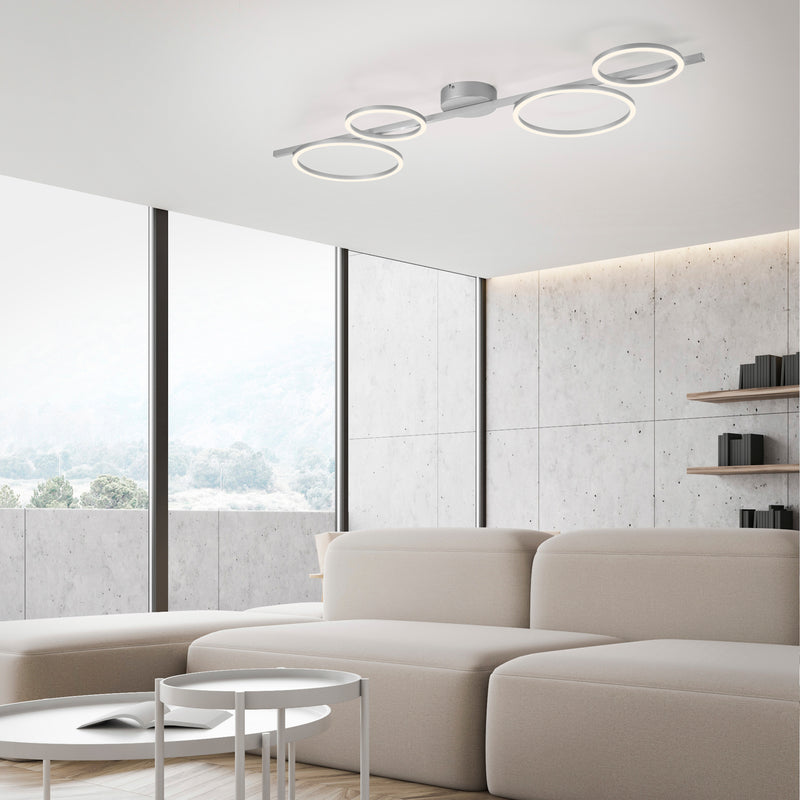 Plafoniera Paul Neuhaus MINI RITUS 4xLED Argintiu