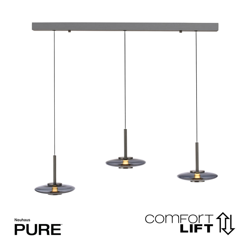 Lustra Paul Neuhaus PURE VITRUM 6xLED Gri