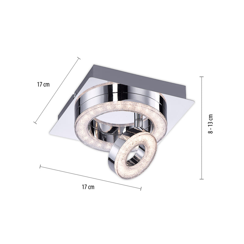 Plafoniera Paul Neuhaus TIM 2xLED Crom