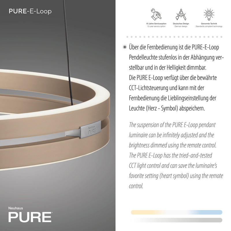 Lustra Paul Neuhaus PURE E-LOOP 2xLED Alama Mat
