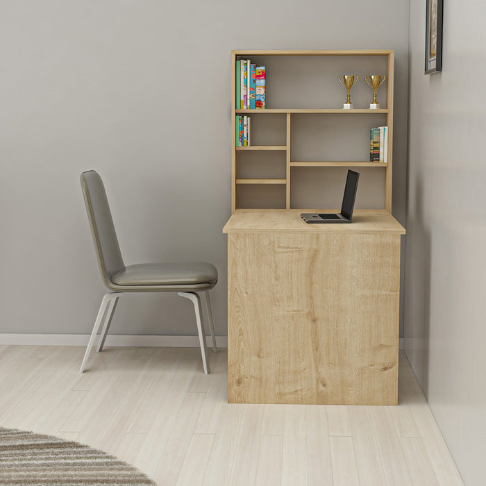 Birou și raft pentru carti Asi Home Sedir - Oak PAL 59X90X74 cm