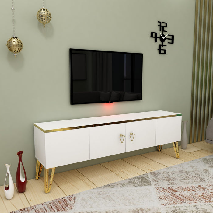 Consola TV Asi Home Caprice - White, Gold PAL 32X150X50 cm