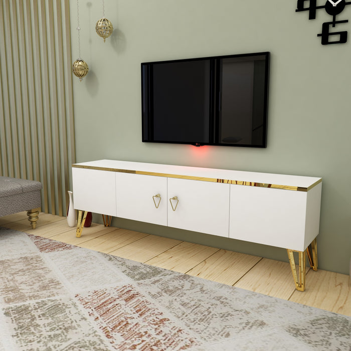 Consola TV Asi Home Caprice - White, Gold PAL 32X150X50 cm