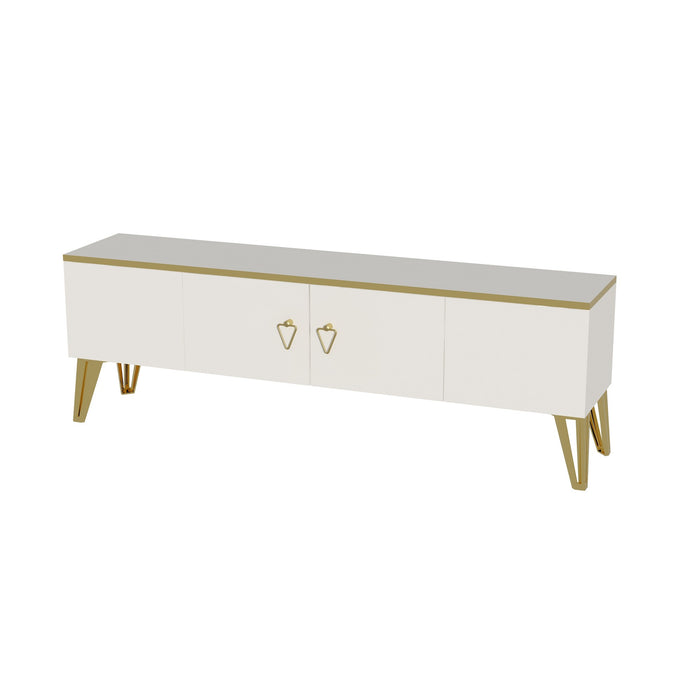 Consola TV Asi Home Caprice - White, Gold PAL 32X150X50 cm