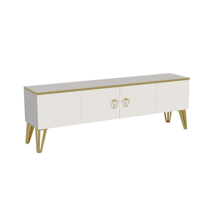 Consola TV Asi Home Caprice - White, Gold PAL 32X150X50 cm