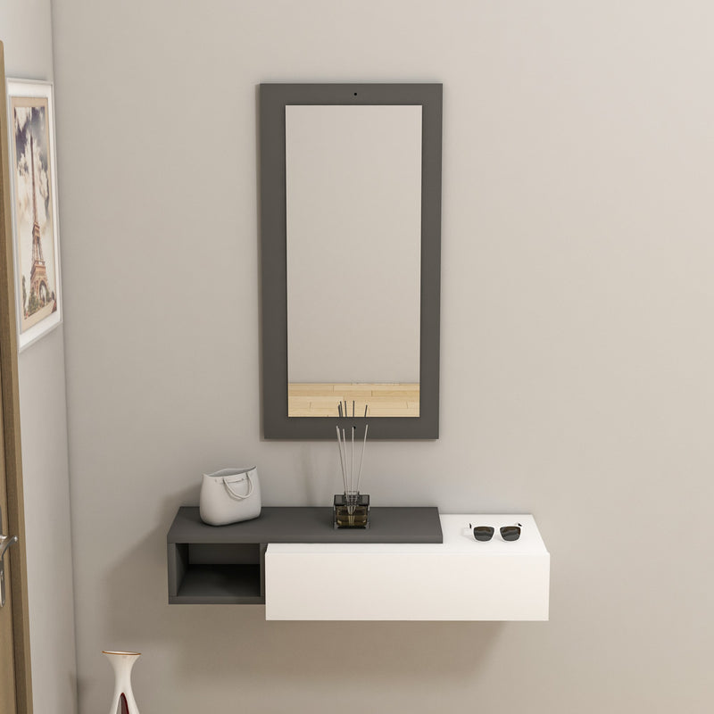 Consola Asi Home Vien - Anthracite, White PAL 30X82X16 cm