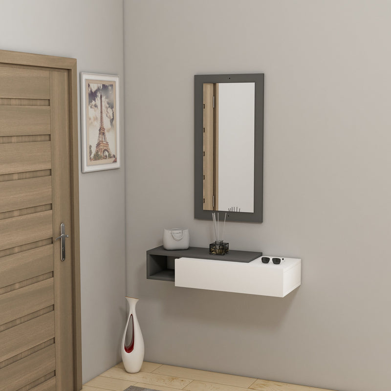 Consola Asi Home Vien - Anthracite, White PAL 30X82X16 cm