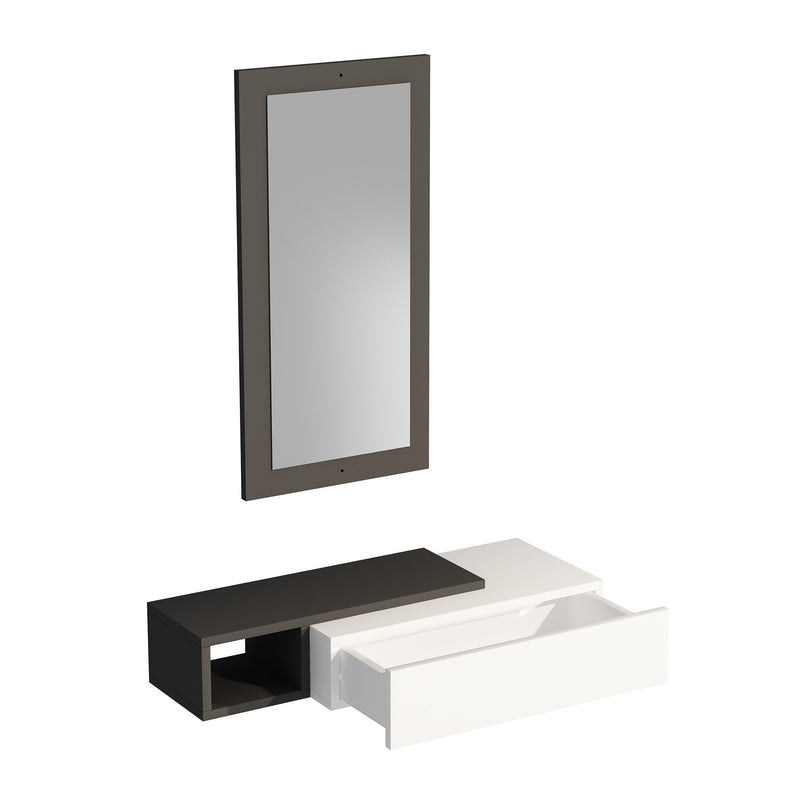 Consola Asi Home Vien - Anthracite, White PAL 30X82X16 cm