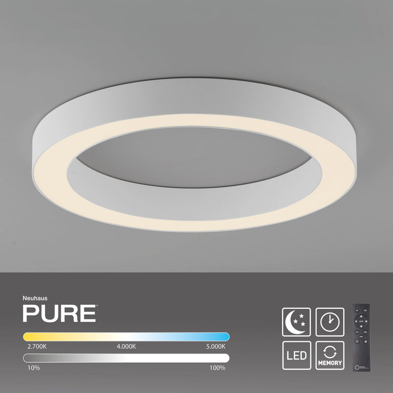 Plafoniera Paul Neuhaus PURE LINES ROUND LED Alb