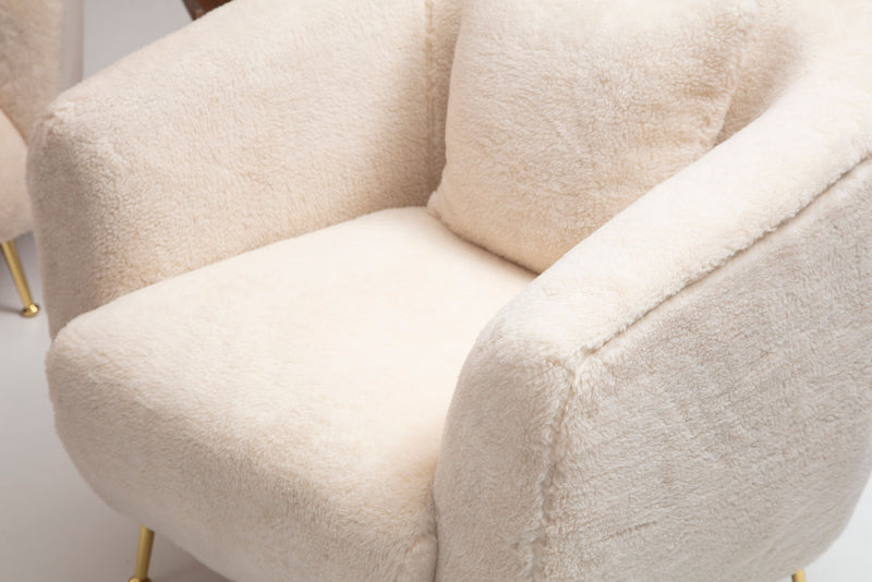 Fotoliu Asi Home Istiridye - Beige  Lemn de Fag | PAL 85X85X80 cm