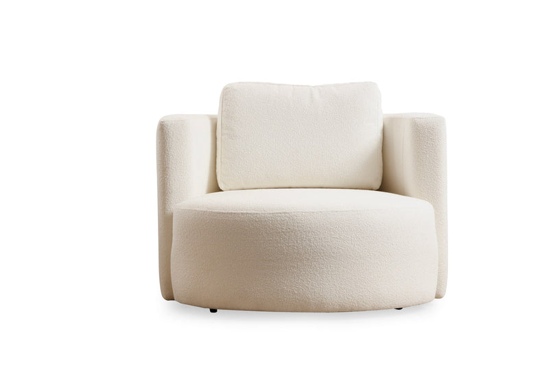 Fotoliu Asi Home Asos Cream - Wing  Lemn de Fag | PAL 100X105X71 cm