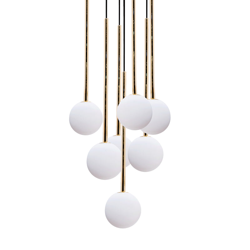 Lustra Zuma Line 7xG9 Negru / Auriu
