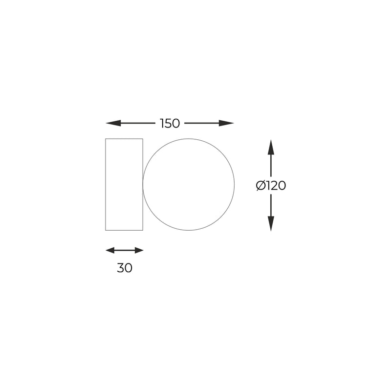 Aplica Zuma Line 1xG9 Negru