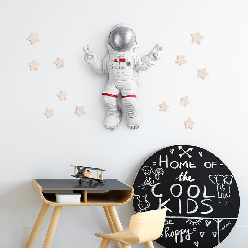 Accesoriu Decorativ pentru Perete Asi Home Peace Sign Astronaut - 2 Poliester 35X10X47 cm