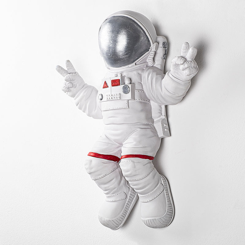 Accesoriu Decorativ pentru Perete Asi Home Peace Sign Astronaut - 2 Poliester 35X10X47 cm