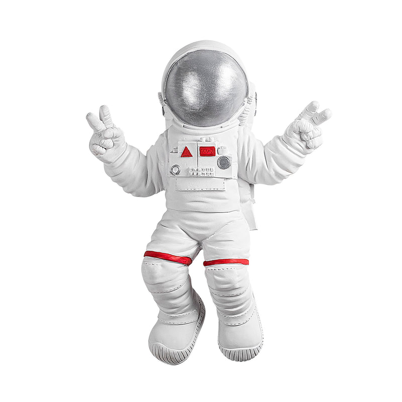 Accesoriu Decorativ pentru Perete Asi Home Peace Sign Astronaut - 2 Poliester 35X10X47 cm