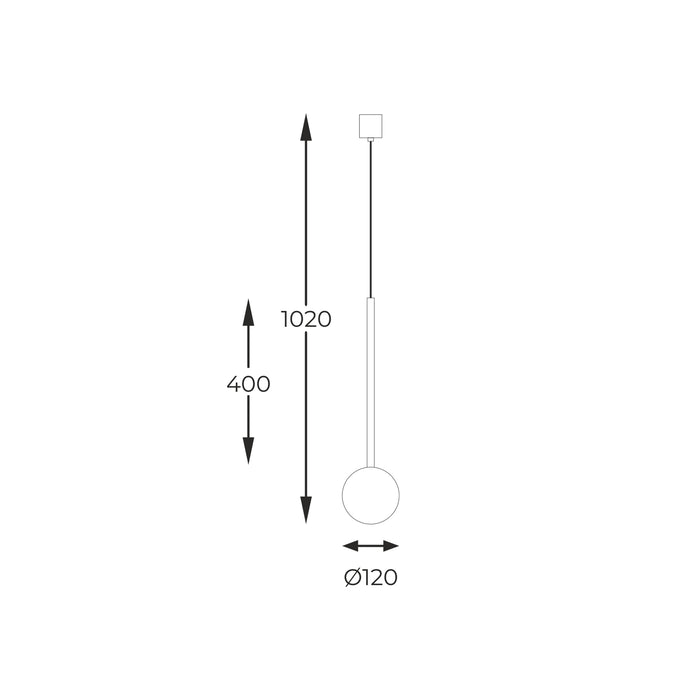 Lustra Zuma Line 1xG9 Crom