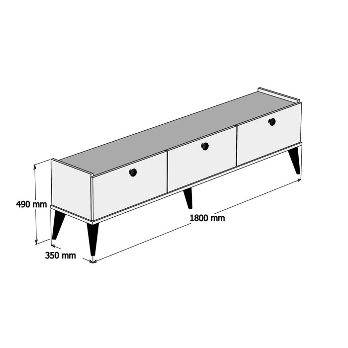 Consola TV Asi Home Lidya PAL 35X180X49 cm