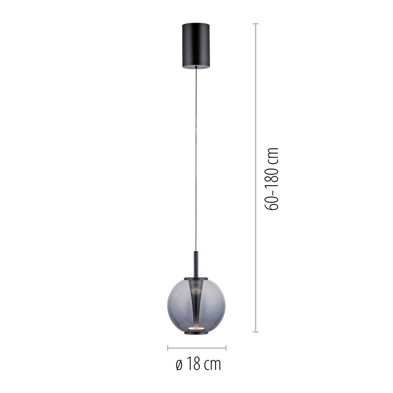 Lustra Paul Neuhaus PURE INFINITY LED Gri