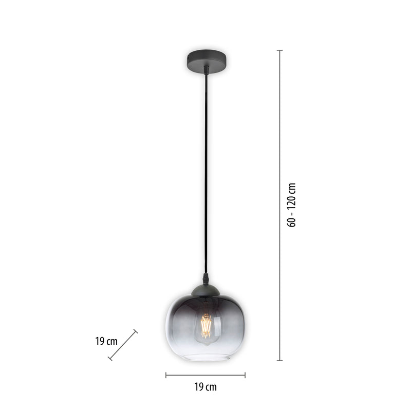 Lustra Paul Neuhaus ZEA 1xE27 Negru