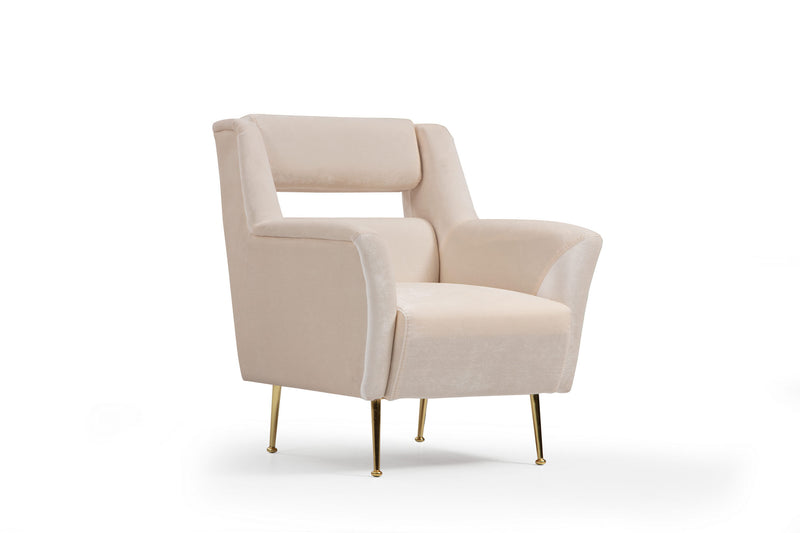 Fotoliu Asi Home Mira- Cream Lemn de Fag | PAL 79X76X93 cm
