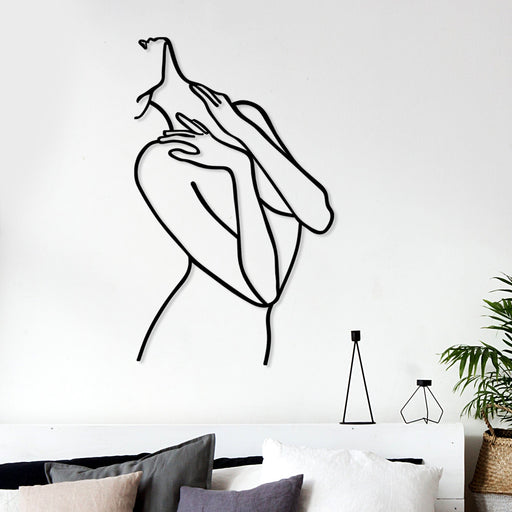 Accesoriu Iluminat Asi Home Woman Lines, Negru, 53x86 cm