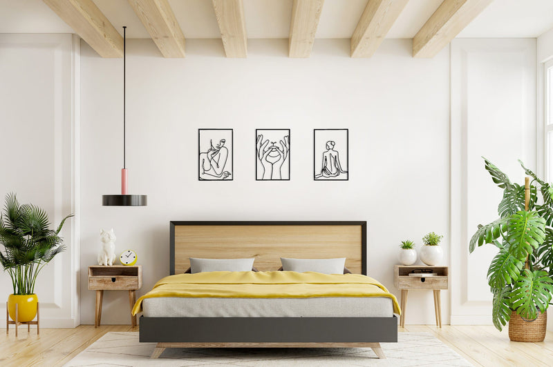 Accesoriu Iluminat Asi Home Woman Silhouettes, Negru, 30x45 cm