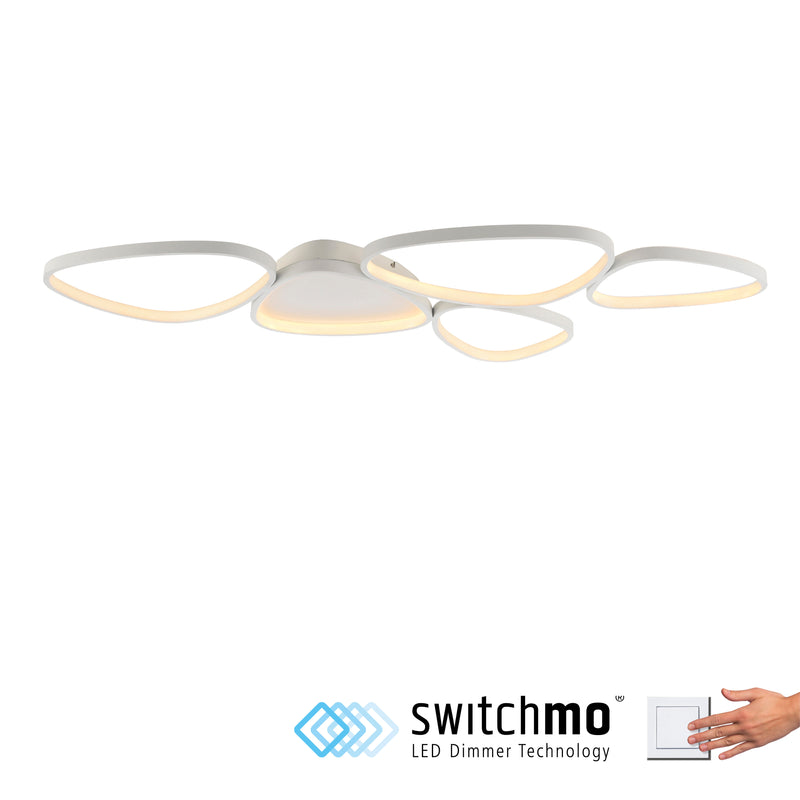 Plafoniera Zuma Line PEBBLES LED Alb