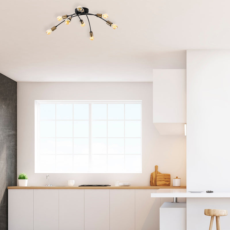 Lustră Asi Home Banana - 1151, Negru, 8xE27