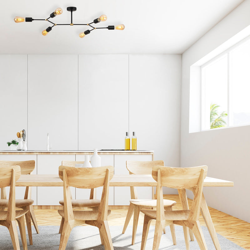 Lustră Asi Home Sparrow - 1242, Negru, 6xE27