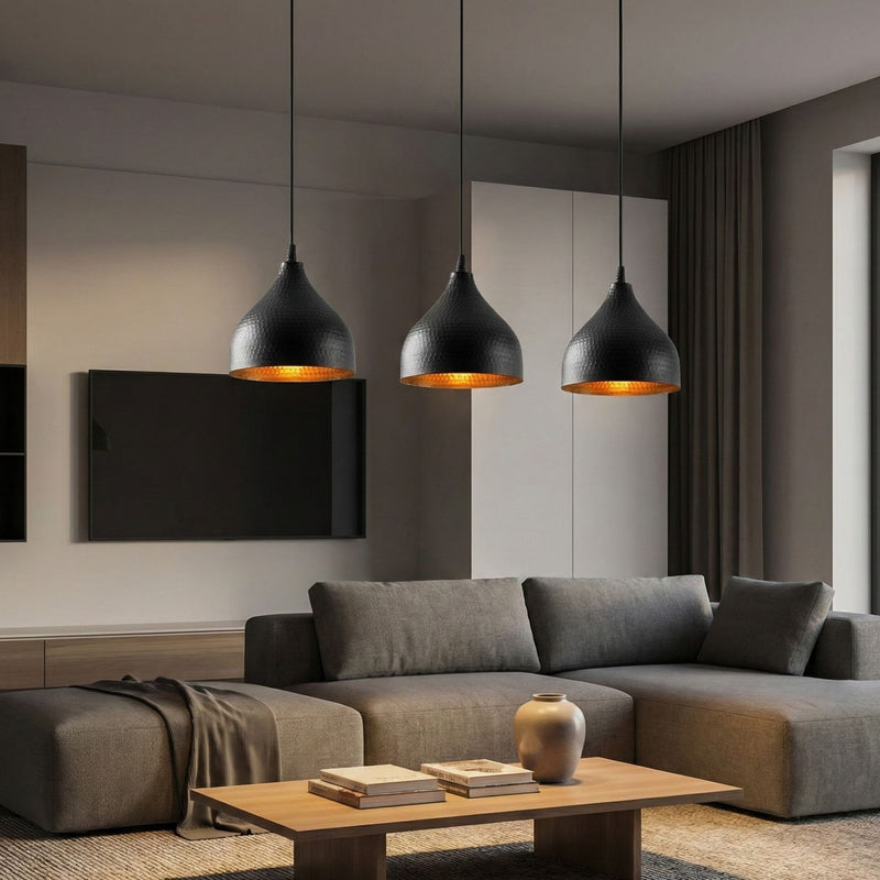 Lustră Asi Home Tattoo - 6211, Negru, 3xE27