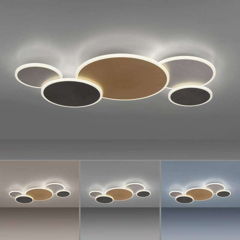Plafoniera Paul Neuhaus Q-PIATO 5xLED Multicolor