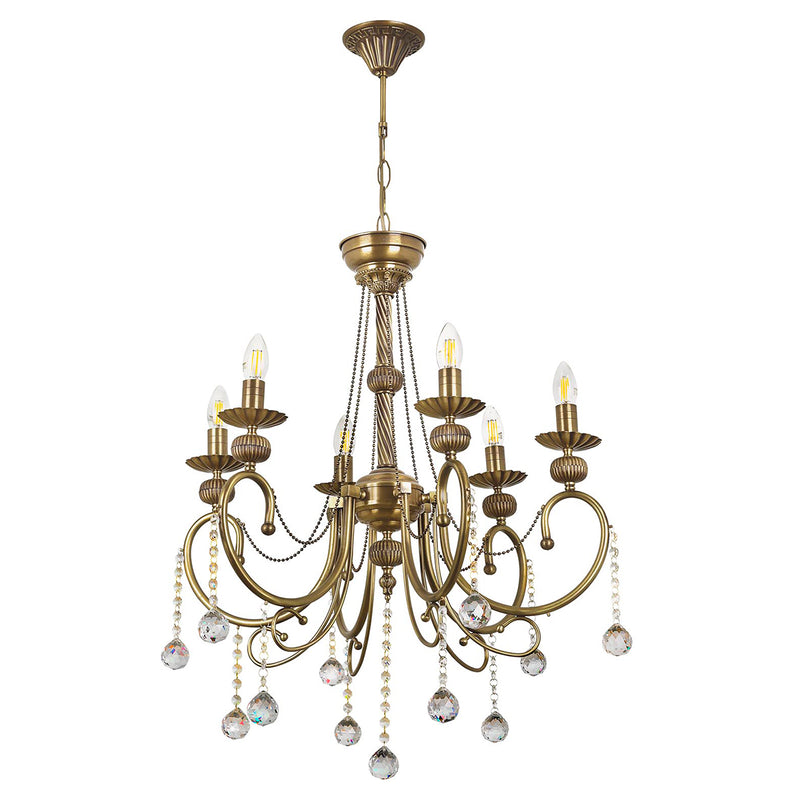 Lustra Moderna Rukus(2) Asi Home , 6xE14-60 W, Antiq
