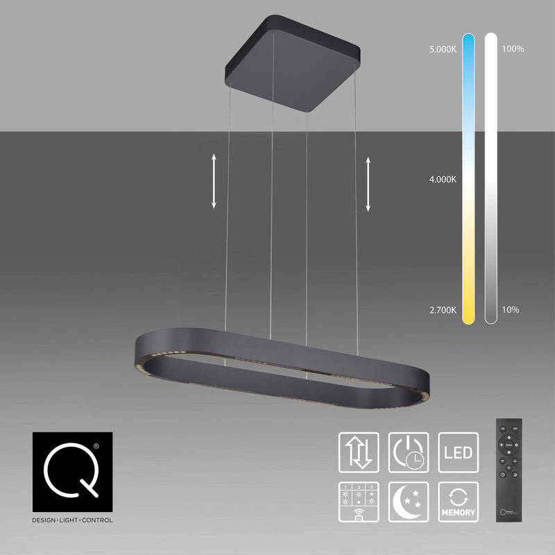 Lustra Zuma Line Q-STRETTO 2xLED Negru