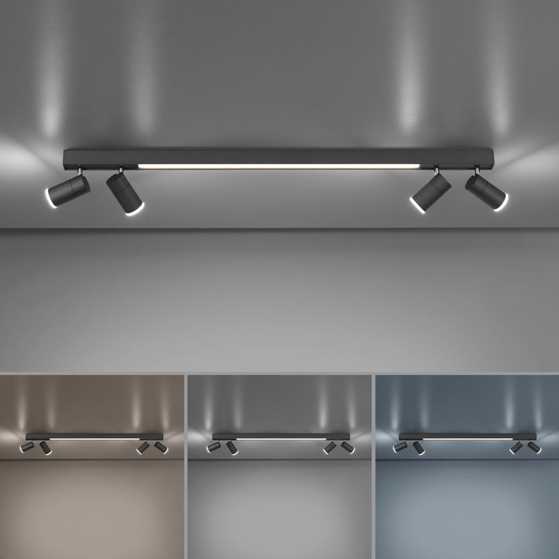Plafoniera Paul Neuhaus PURE-LINES 5xLED Antracit