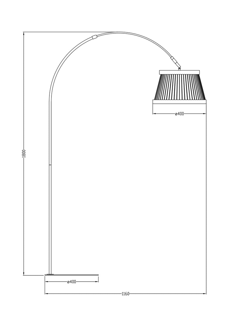 Lampadar Zuma Line BALU LED Negru