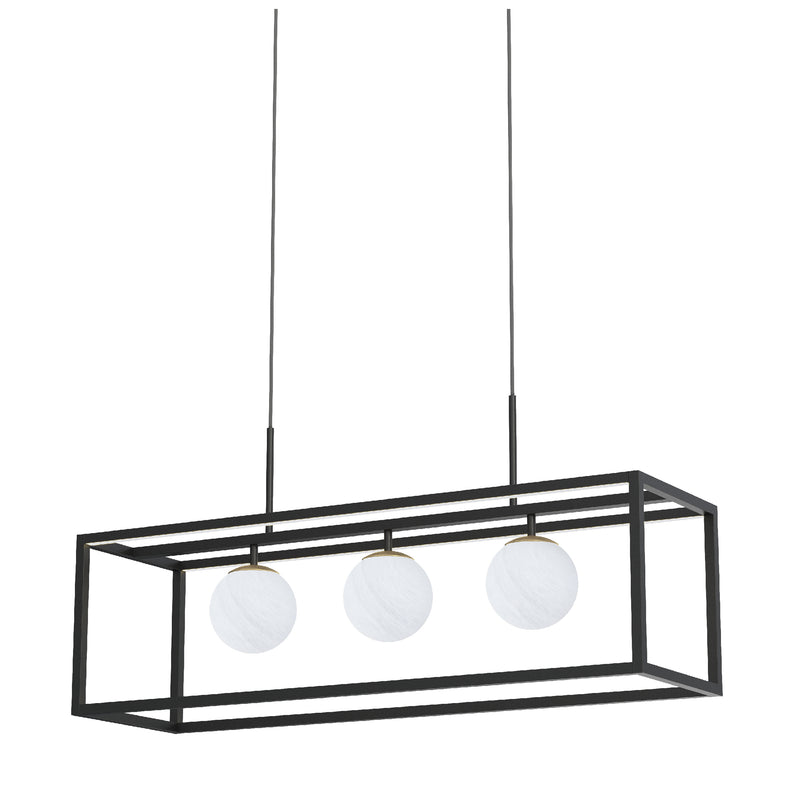 Lustra Zuma Line PIRO G9 LED/LED Negru Mat