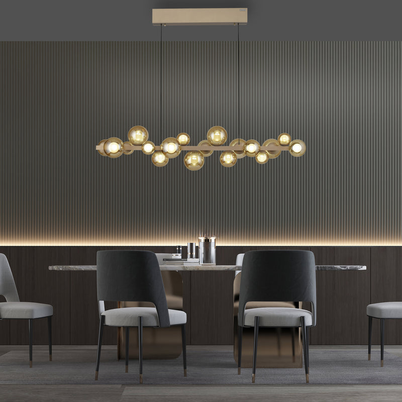 Lustra Paul Neuhaus PURE E-POPUP 18xLED Auriu