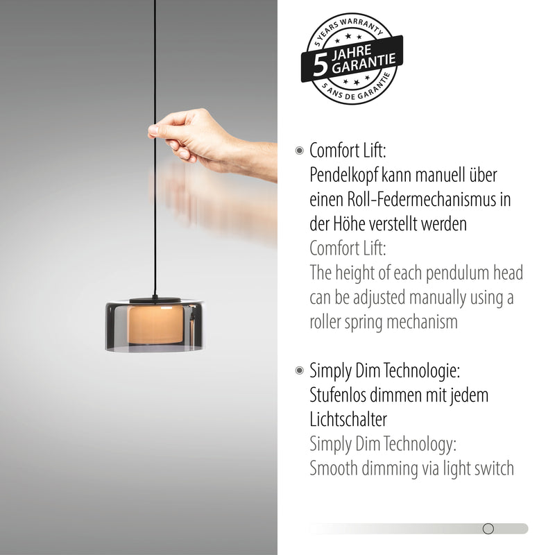 Lustra Paul Neuhaus RIKA 3xLED Negru