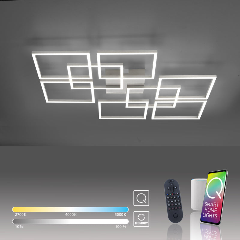 Plafoniera Paul Neuhaus Q-INIGO 8xLED Otel