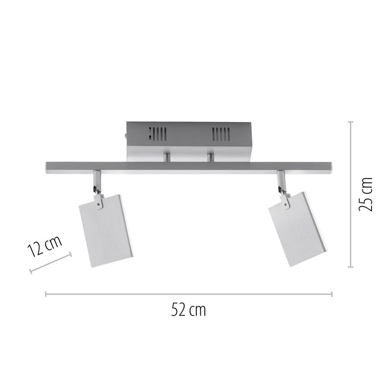 Plafoniera Paul Neuhaus PURE-MIRA 2xLED Aluminiu